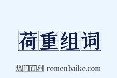 荷重组词是什么意思的图片